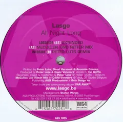 Lasgo – All Night Long (Vinyl, 12")