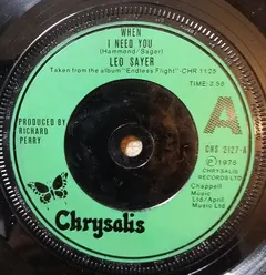 Leo Sayer – When I Need You (Vinyl, 7")