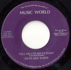 Leonard Tobin – Till Death Do Us Part (Vinyl, 7")