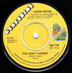 Lester Tipton / The Masqueraders – This Won't Change / How (Vinyl, 7")