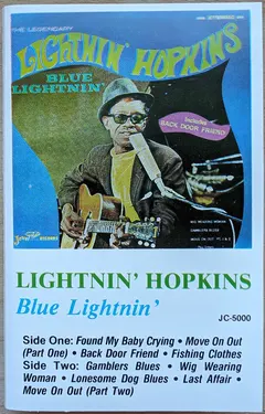 Lightnin' Hopkins – Blue Lightnin' (Cassette, Album)