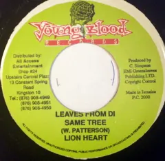 Lion Heart (2) – Leaves From Di Same Tree (Vinyl, 7")