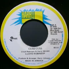 Lloyd Robinson Harry J Records – Cuss Cuss (Vinyl, 7")