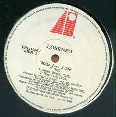 Lorenzo* – Make Love 2 Me (Vinyl, 12")