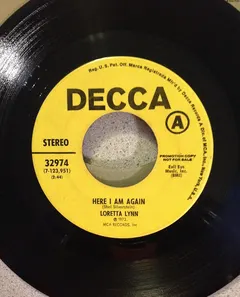 Loretta Lynn – Here I Am Again (Vinyl, 7")