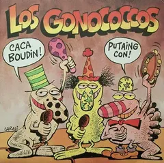 Los Gonococcos – Caca Boudin! / Putaing Con! (Vinyl, 7")