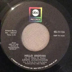 Louis Armstrong ABC Records – Hello Brother (Vinyl, 7")