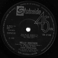 Louis Armstrong – Hello Brother (Vinyl, 7")