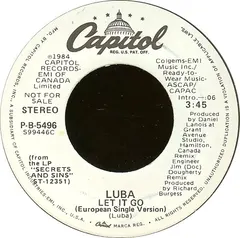 Luba – Let It Go (Vinyl, 7")