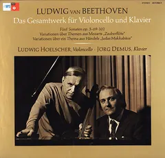 Ludwig van Beethoven, Ludwig Hoelscher, Jörg Demus – Das Gesamtwerk Für Violoncello Und Klavier (Vinyl, LP)