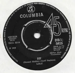 Lulu Columbia – Boy (Vinyl, 7")