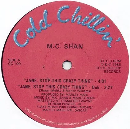 M.C. Shan* – Jane, Stop This Crazy Thing