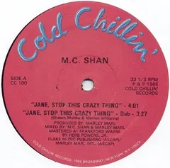 M.C. Shan* Cold Chillin' – Jane, Stop This Crazy Thing (Vinyl, 12")