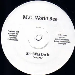 M.C. World Bee – She Was On It (Vinyl, 12")