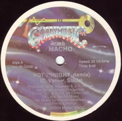 Macho – Not Tonight (Vinyl, 12")