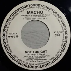 Macho – Not Tonight (Vinyl, 7")