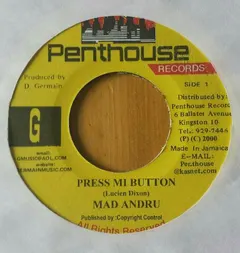Mad Andru* Penthouse Records – Press Mi Button (Vinyl, 7")