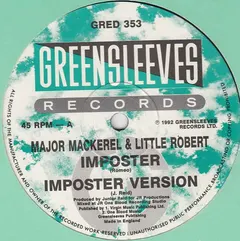Major Mackerel & Little Robert – Imposter (Vinyl, 12")