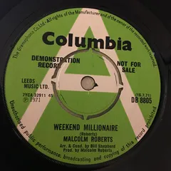 Malcolm Roberts – Weekend Millionaire (Vinyl, 7")