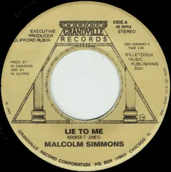 Malcolm Simmons – Lie To Me (Vinyl, 7")
