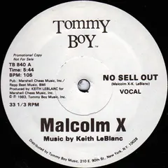 Malcolm X Tommy Boy – No Sell Out (Vinyl, 12")