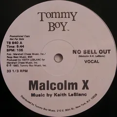Malcolm X Tommy Boy – No Sell Out (Vinyl, 12")