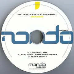 Mallorca Lee & Alan Nimmo – Genesis (CDr, Single)