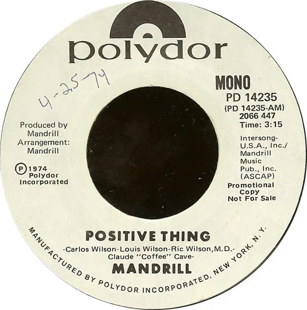Mandrill – Positive Thing