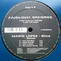 Mario Lopez – Blind (Remixes) (Vinyl, 12")