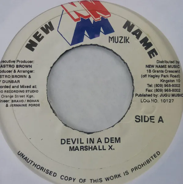 Marshall X – Devil In A Dem