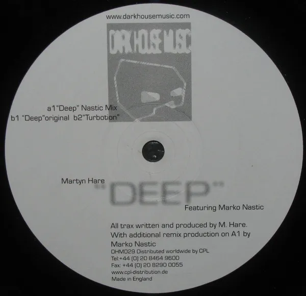 Martyn Hare & Marko Nastic* – Deep EP