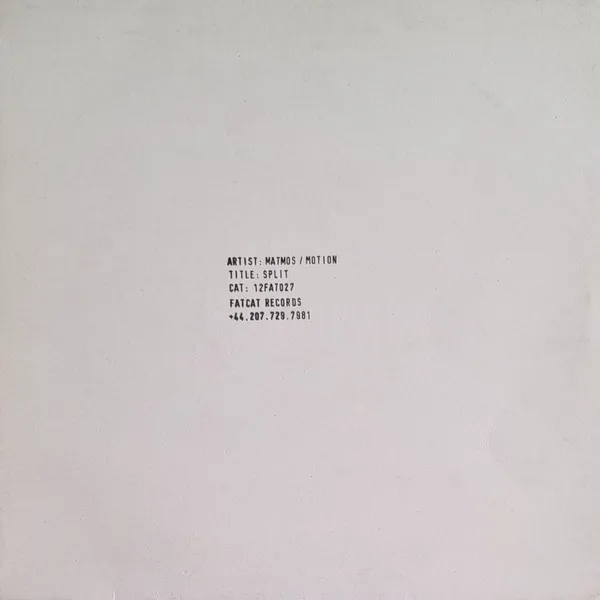 Matmos / Motion (2) – Split Series #11