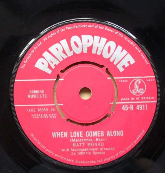 Matt Monro – When Love Comes Along