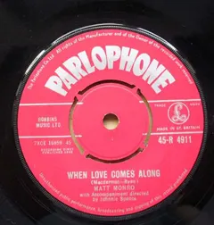 Matt Monro – When Love Comes Along (Vinyl, 7")