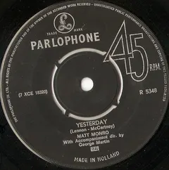 Matt Monro – Yesterday (Vinyl, 7")