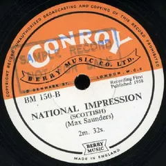 Max Saunders – National Impression (Vinyl, 10")