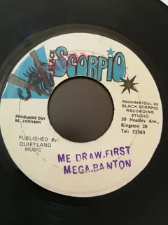 Mega Banton Black Scorpio – Me Draw First (Vinyl, 45 RPM)