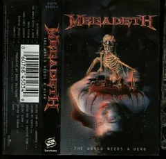Megadeth – The World Needs A Hero (Cassette, Album)