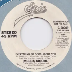 Melba Moore – Everything So Good About You (Vinyl, 7")