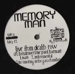 Memory Man (2) – Live From Death Row (Vinyl, 12")