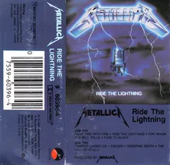 Metallica – Ride The Lightning (Cassette, Album)