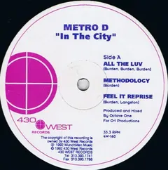 Metro D – In The City (Vinyl, 12")