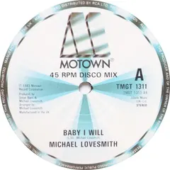 Michael Lovesmith Motown – Baby I Will (Vinyl, 12")