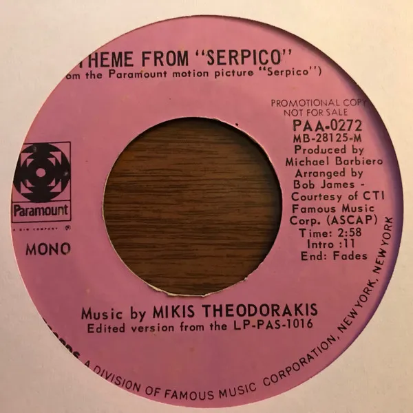 Mikis Theodorakis – Theme From Serpico