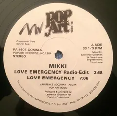 Mikki* Pop Art Records – Love Emergency (Vinyl, 12")
