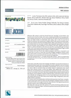 Milt Jackson Atlantic Recording Corporation – Ballads & Blues (Vinyl, LP)