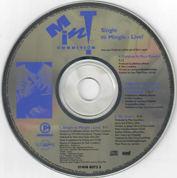 Mint Condition – Single To Mingle - Live!