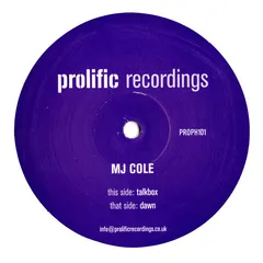 MJ Cole – Talkbox / Dawn (Vinyl, 12")
