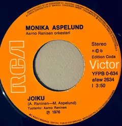 Monica Aspelund – Joiku (Vinyl, 7")