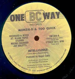 Monzie-D & Too Quick* – Intelligence (Vinyl, 12")